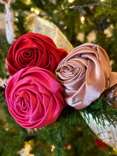 Load image into Gallery viewer, Bold Pink Rose Scrunchie
