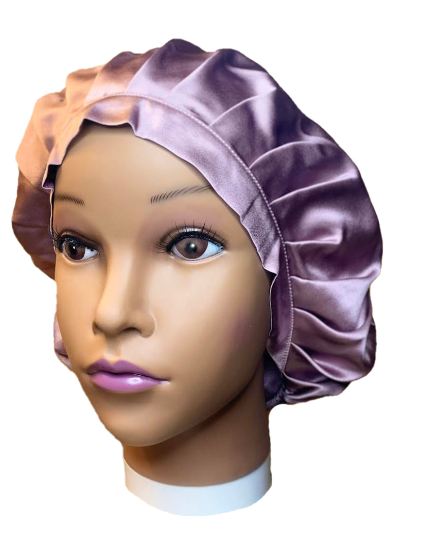 Blush Mulberry Silk Hair Tie-Up Bonnet