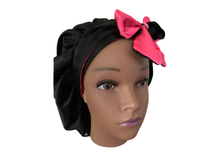 Load image into Gallery viewer, Tie-Up: Bold Pink and Black
